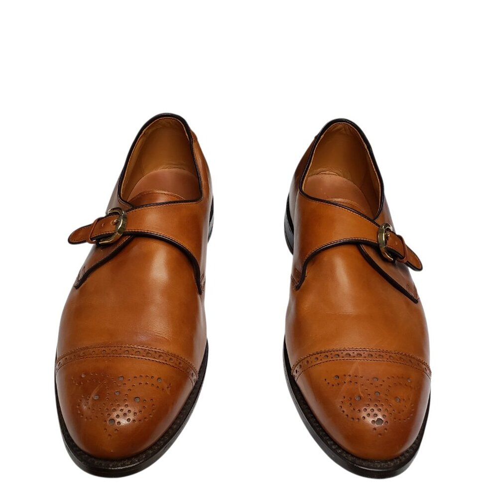 Allen Edmonds Men's Leather Franciscan Walnut Brown Monk Strap Size 11